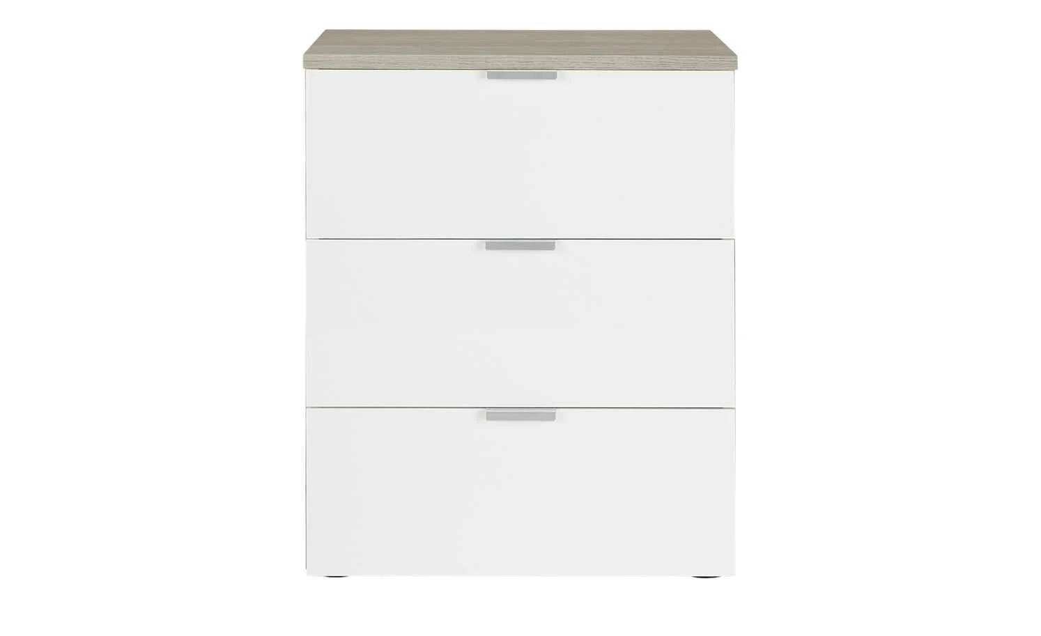meinSchrank Nachtkommode One 710 meinSchrank Nachtkommode One 710 | Weiß / Platin Eiche (Nachbildung) -Tische Verkäufe 13123594 7 202109061235