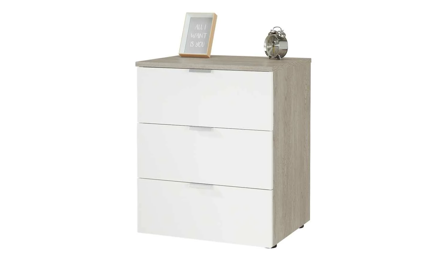 meinSchrank Nachtkommode One 710 meinSchrank Nachtkommode One 710 | Weiß / Platin Eiche (Nachbildung) -Tische Verkäufe 13123594 9 202109061235