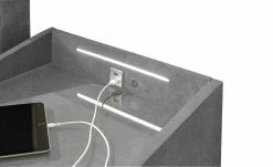 meinBett Nachtkonsole mit LED-Beleuchtung und USB-Anschluss Moon | Grau 5 meinBett Nachtkonsole mit LED-Beleuchtung und USB-Anschluss Moon | Grau -Tische Verkäufe 13126073 4 202101061029