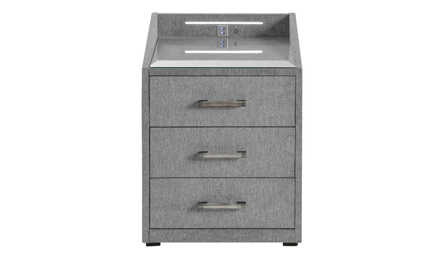 meinBett Nachtkonsole mit LED-Beleuchtung und USB-Anschluss Moon meinBett Nachtkonsole mit LED-Beleuchtung und USB-Anschluss Moon | Grau -Tische Verkäufe 13126073 6 202101061029