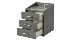 meinBett Nachtkonsole mit LED-Beleuchtung und USB-Anschluss Moon | Dunkelgrau -Tische Verkäufe 13126074 2 202101061029