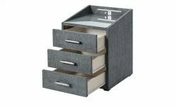 meinBett Nachtkonsole mit LED-Beleuchtung und USB-Anschluss Moon | Anthrazit -Tische Verkäufe 13126094 5 202101061029