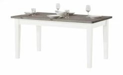maison bleue Esstisch massiv Florian | Weiß / Grau ca. 160x90 cm -Tische Verkäufe 13300148 5 202108130002