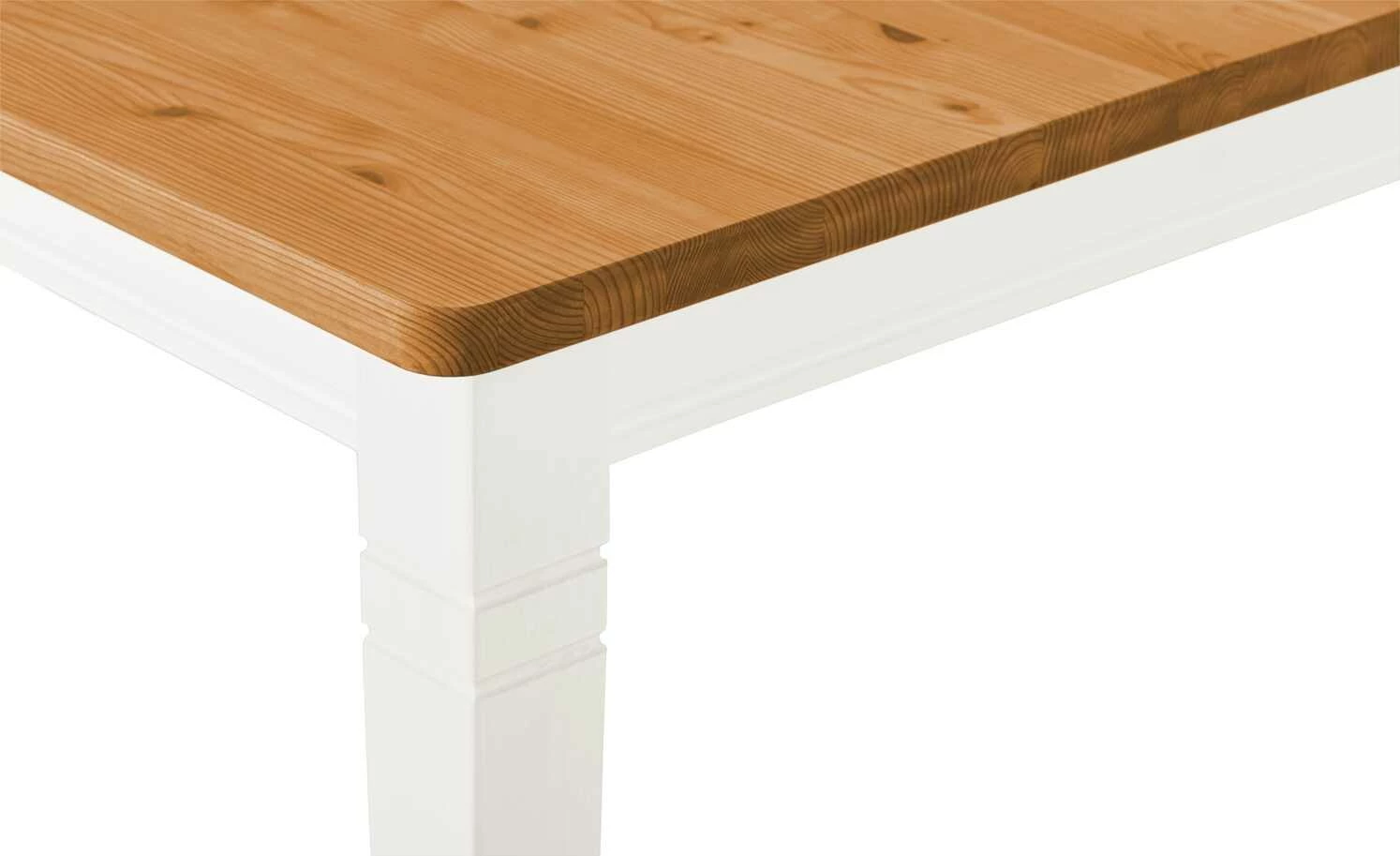 maison bleue Esstisch massiv Florian maison bleue Esstisch massiv Florian | Weiß / bernsteinfarben ca. 160x90 cm -Tische Verkäufe 13300149 2 202108130002