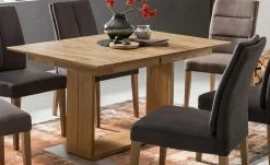 Woodford Säulentisch ausziehbar Mila | Eiche ca. 130x90 cm