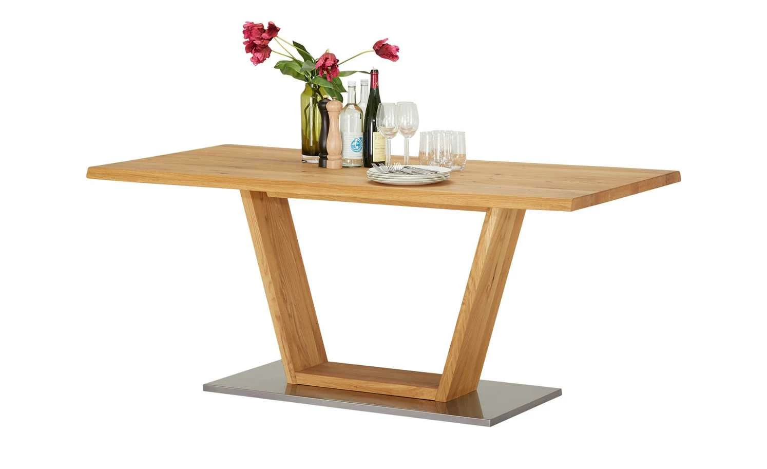 Woodford Säulentisch massiv Ateno Woodford Säulentisch massiv Ateno | mit Baumkante ca. 180x90 cm -Tische Verkäufe 13302682 2 202001292240