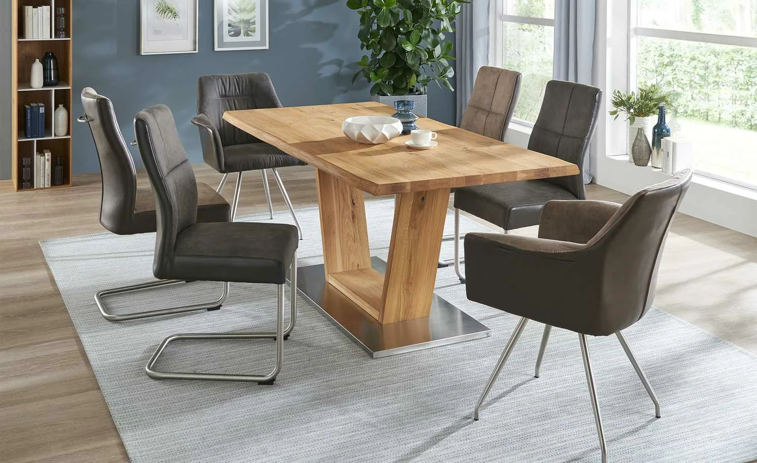 Woodford Säulentisch massiv Ateno Woodford Säulentisch massiv Ateno | mit Baumkante ca. 180x90 cm -Tische Verkäufe 13302682 3 202001292240