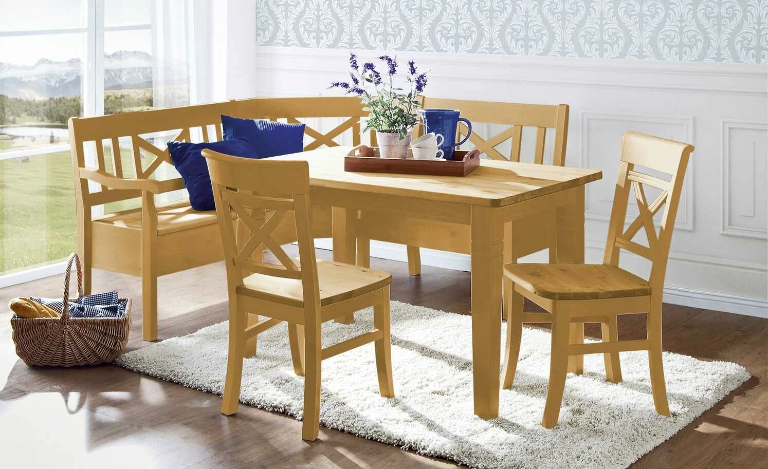 maison bleue Esstisch massiv Florian maison bleue Esstisch massiv Florian | laugenfarben ca. 120x78 cm -Tische Verkäufe 13303752 1 202108131411