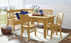 maison bleue Esstisch massiv Florian | laugenfarben ca. 140x90 cm