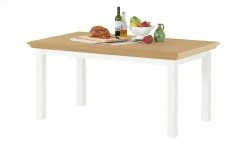 maison bleue Esstisch Petit Chalet | Weiß / Asteiche ausziehbar -Tische Verkäufe 13304914 3 202206232232