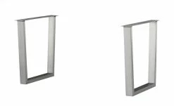 Tischgestell Comida | Edelstahl-Optik Gestell U-förmig