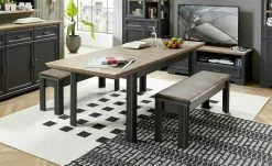 Esstisch ausziehbar Varese | Asteiche (Nachbildung) / Graphitgrau -Tische Verkäufe 13307568 12 201907162247