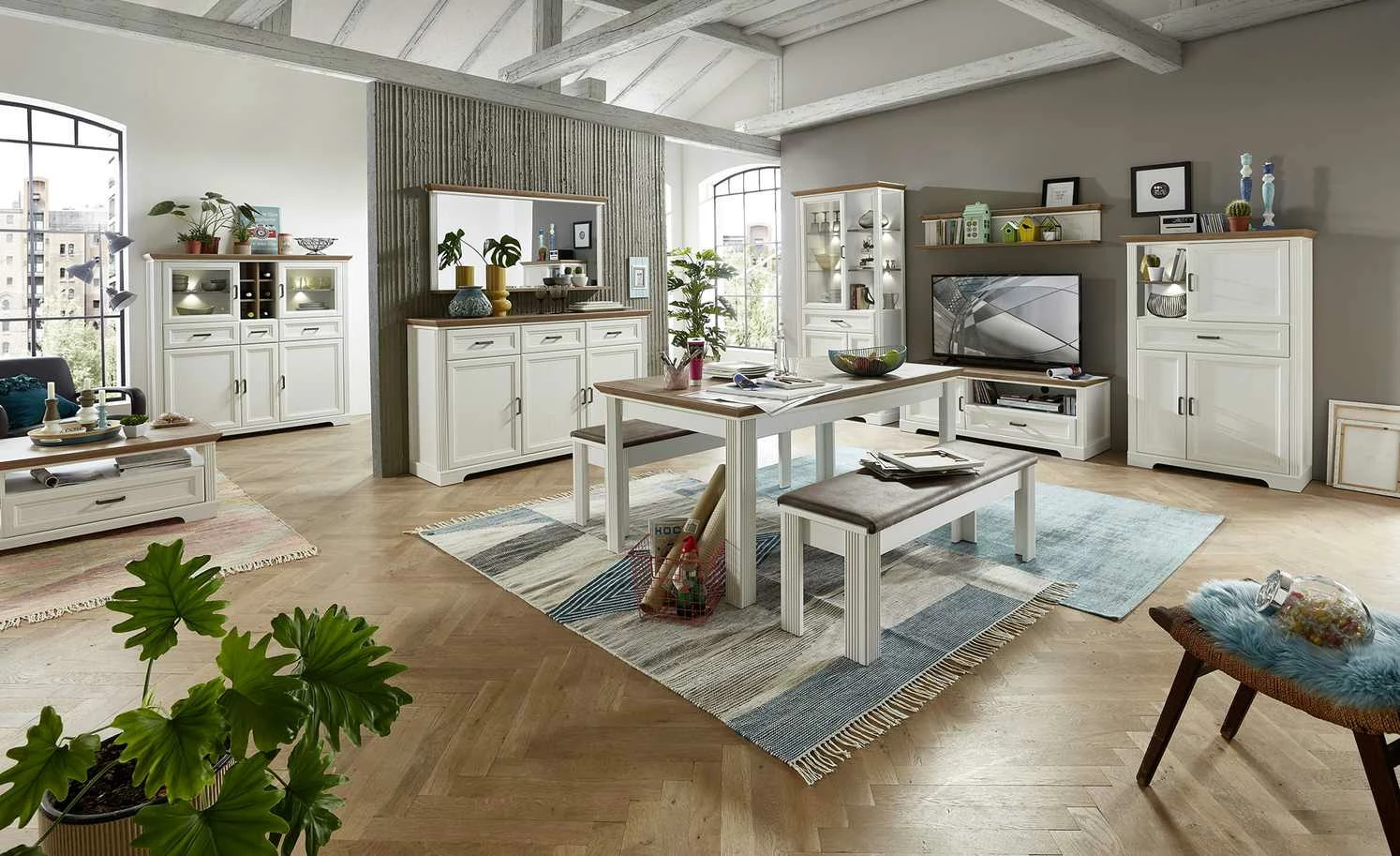 Esstisch ausziehbar Varese Esstisch ausziehbar Varese | Pinie hell (Nachbildung) / Asteiche (Nachbildung) -Tische Verkäufe 13307570 1 201907162247