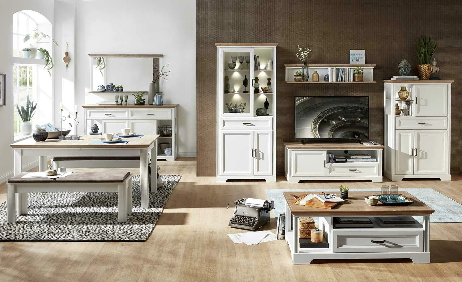 Esstisch ausziehbar Varese Esstisch ausziehbar Varese | Pinie hell (Nachbildung) / Asteiche (Nachbildung) -Tische Verkäufe 13307570 4 201907162247