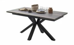 Keramik-Säulentisch ausziehbar Nora | Holzoptik Barrique Schwarz -Tische Verkäufe 13308137 3 202007240819