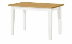 maison bleue Esstisch massiv Florian | Weiß / laugenfarben ca. 120x78 cm -Tische Verkäufe 13313116 1 202108130002