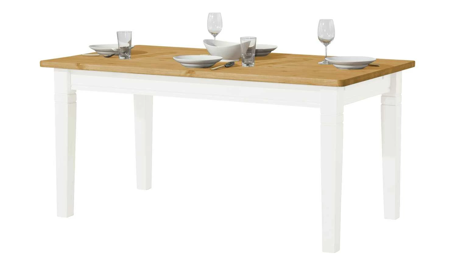 maison bleue Esstisch massiv Florian maison bleue Esstisch massiv Florian | Weiß / laugenfarben ca. 160x90 cm -Tische Verkäufe 13314702 6 202206132231