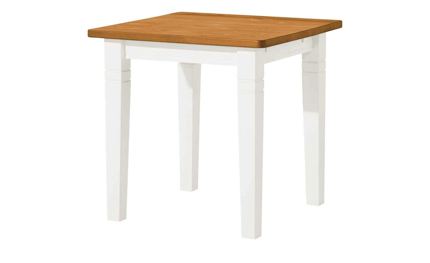 maison bleue Esstisch massiv Florian maison bleue Esstisch massiv Florian | Weiß / bernsteinfarben ca. 78x78 cm -Tische Verkäufe 13316310 1 202108130002