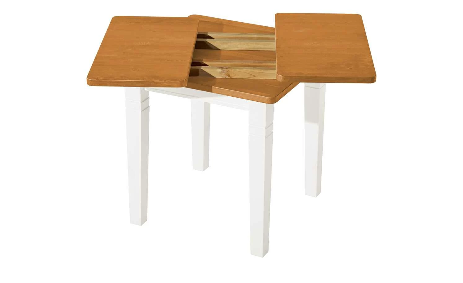 maison bleue Esstisch massiv Florian maison bleue Esstisch massiv Florian | Weiß / bernsteinfarben ca. 78x78 cm -Tische Verkäufe 13316310 8 202108130002