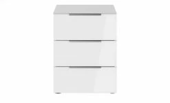 Nachtkommode Vitreo | Eiche Sägerau (Nachbildung) / Weiß Abdeckplatte mit zusätzlichem Glas -Tische Verkäufe 13340367 2 201901221137