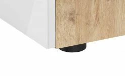 Nachtkommode Vitreo | Eiche Sägerau (Nachbildung) / Weiß Abdeckplatte mit zusätzlichem Glas -Tische Verkäufe 13340367 3 201901221137