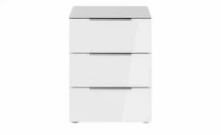 Nachtkommode Vitreo | Anthrazit / Weiß Abdeckplatte mit zusätzlichem Glas -Tische Verkäufe 13340370 6 201901221138