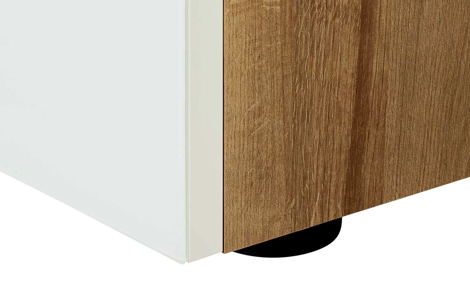 Nachtkommode Vitreo Nachtkommode Vitreo | Eiche Riviera (Nachbildung) / Weiß Abdeckplatte mit zusätzlichem Glas -Tische Verkäufe 13340378 3 201901221137