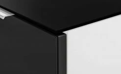 Nachtkommode Vitreo | Weiß / Anthrazit Abdeckplatte mit zusätzlichem Glas -Tische Verkäufe 13340380 3 201901221138