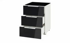 Nachtkommode Vitreo | Weiß / Anthrazit Abdeckplatte mit zusätzlichem Glas -Tische Verkäufe 13340380 6 201901221138