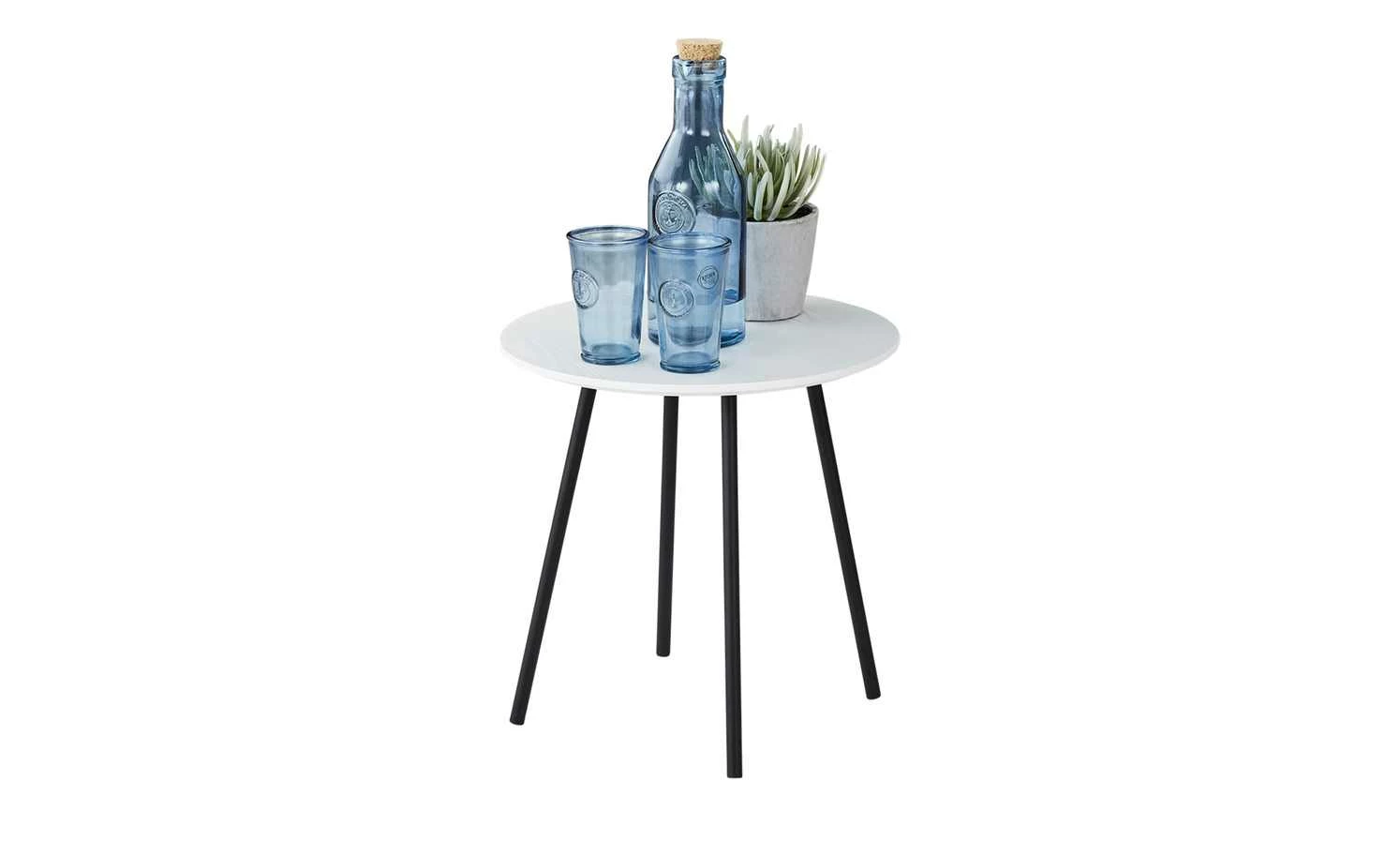 Beistelltisch Canneto Beistelltisch Canneto | Weiß / Schwarz 40|cm -Tische Verkäufe 13340904 1 201908022252