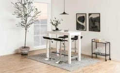 Servierwagen Seano | Schwarz / klar