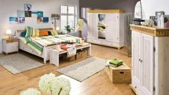 Nachtkommode Bornholm | Kiefer Weiß / Kiefer antikfarben -Tische Verkäufe 135764 3 201811271454