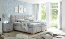 uno Nachtkommode mit LED-Beleuchtung und USB-Anschluss Bene | Hellgrau