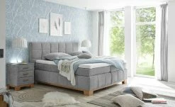 uno Nachtkommode mit LED-Beleuchtung und USB-Anschluss Bene | Grau