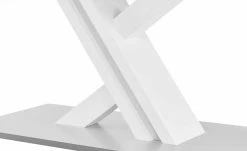 Berger & Rath Säulentisch ausziehbar Trix | Weiß-Creme 180|cm -Tische Verkäufe 14302222 3 202103042233