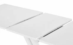 Berger & Rath Säulentisch ausziehbar Trix | Weiß-Creme 180|cm -Tische Verkäufe 14302222 4 202103042233