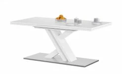 Berger & Rath Säulentisch ausziehbar Trix | Weiß-Creme 180|cm -Tische Verkäufe 14302222 7 202103042233