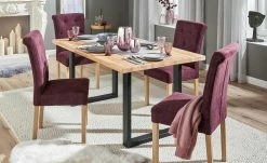 Woodford Kufentisch massiv Mirko | ca. 160x90 cm Kernbuche