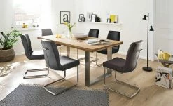 Woodford Kufentisch Aaron | 180|cm Wildeiche Edelstahl -Tische Verkäufe 14302588 13 202104201234