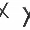 Tischgestell Tuxa massiv | Schwarz X-Form (schmal) -Tische Verkäufe 14302959 1 201911051103
