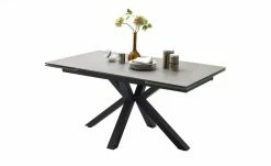 Keramik-Säulentisch ausziehbar Nora | Hellgrau Schwarz -Tische Verkäufe 14303162 1 202007240819