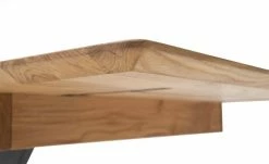 Säulentisch ausziehbar Balu | X-Säule Wildeiche Schwarz-Grau 180|cm -Tische Verkäufe 14305559 10 202102102233