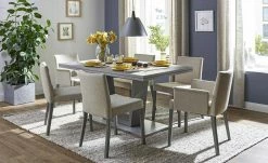 Berger & Rath Säulentisch ausziehbar Trix | Londra (Hellgrau) 180|cm