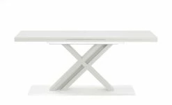 Berger & Rath Säulentisch ausziehbar Trix | Weiß-Creme 160|cm -Tische Verkäufe 14307416 5 202103121242