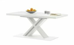 Berger & Rath Säulentisch ausziehbar Trix | Weiß-Creme 160|cm -Tische Verkäufe 14307416 7 202103121242