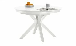 Berger & Rath Säulentisch ausziehbar Xeno | Weiß-Creme 95|cm -Tische Verkäufe 14307419 2 202103022233
