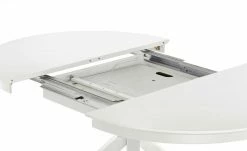 Berger & Rath Säulentisch ausziehbar Xeno | Weiß-Creme 95|cm -Tische Verkäufe 14307419 7 202103022233