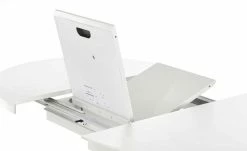 Berger & Rath Säulentisch ausziehbar Xeno | Weiß-Creme 95|cm -Tische Verkäufe 14307419 8 202103022233