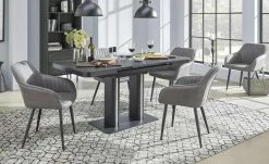 Esstisch ausziehbar Tizian | Schwarz