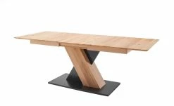Säulentisch ausziehbar Balu | X-Säule Kernbuche Schwarz-Grau 140|cm -Tische Verkäufe 14307490 11 202102102233
